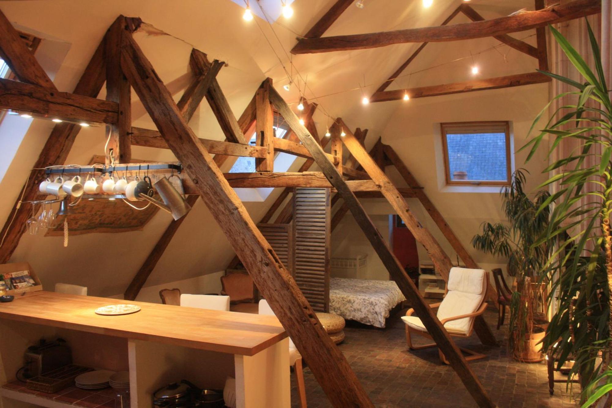 Le Refuge Des Cordeliers Apartment Laon Ruang foto